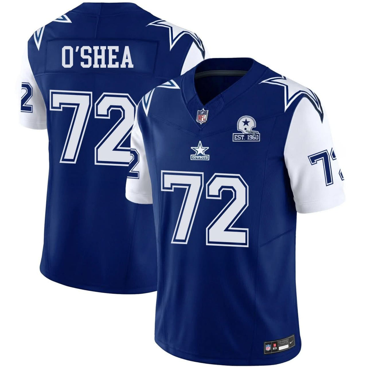 O’Shea Dallas Cowboys Vapor Limited Jersey - All Stitched