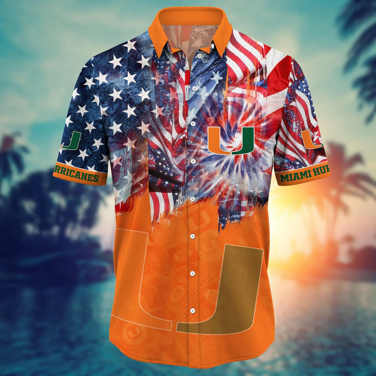 Miami Hurricanes - Hawaii Shirt For Fans, Summer Football Shirts VT-HW001