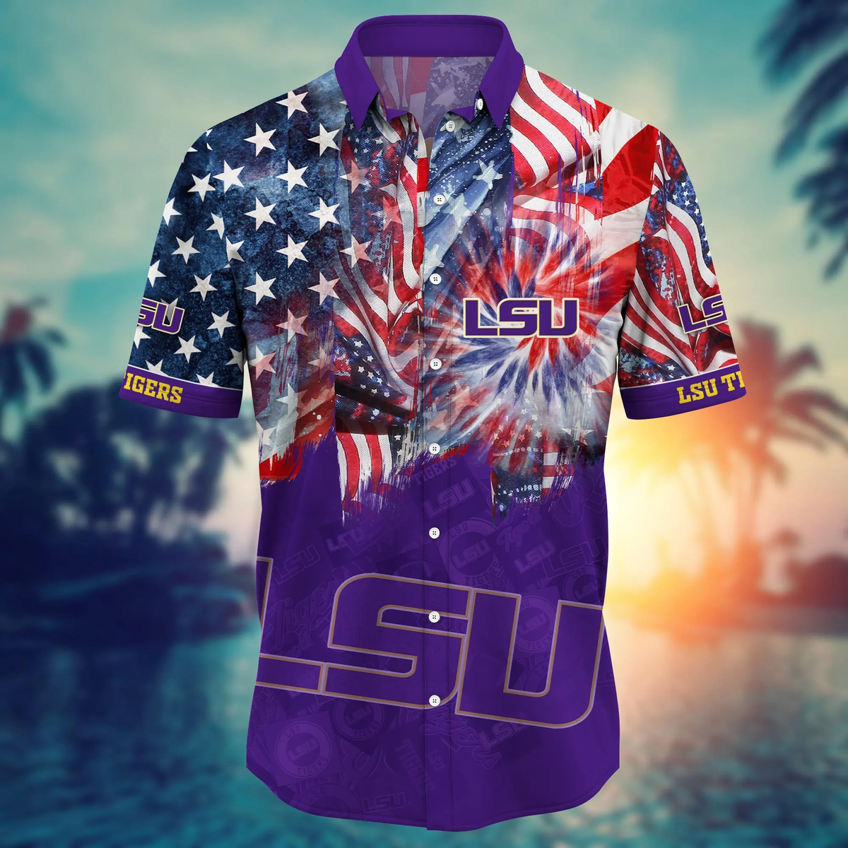 LSU TIGERS - Hawaii Shirt For Fans, Summer Football Shirts VT-HW001