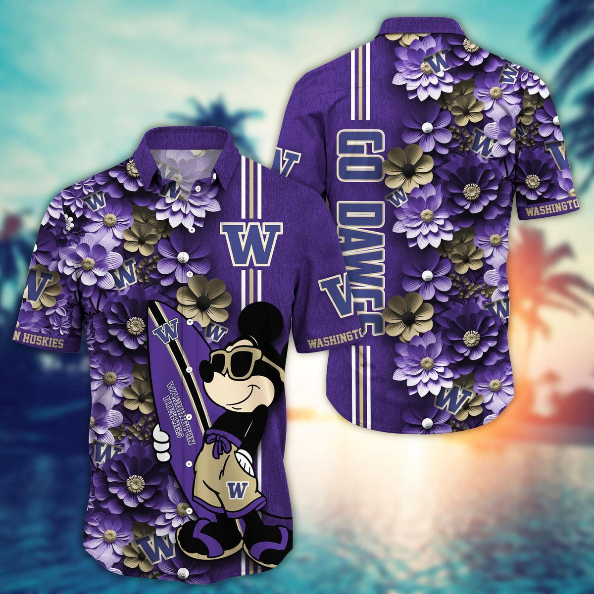 Washington Huskies - Hawaiian Shirt Trending Summer - Gift For Fan