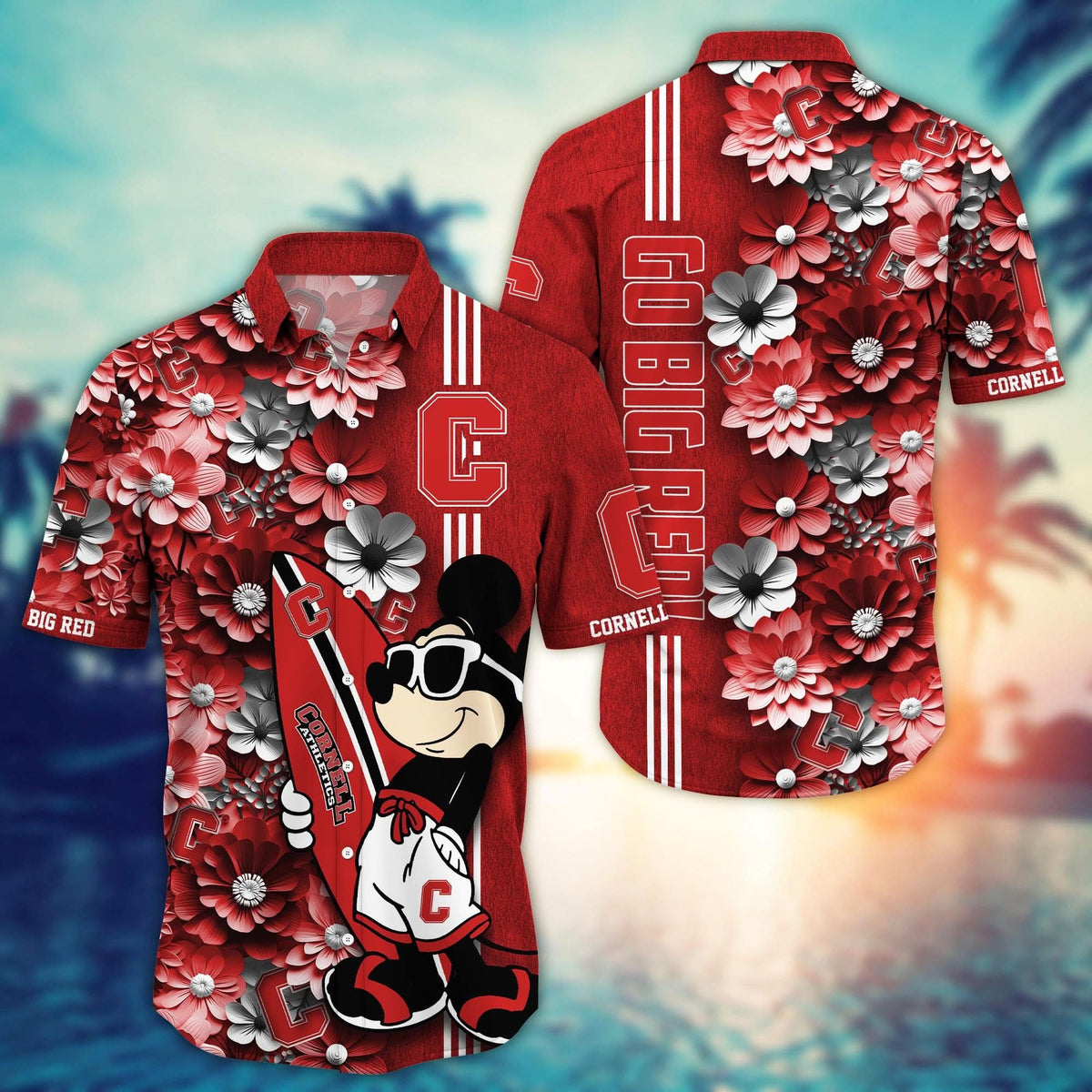 Cornell Big Red - Hawaiian Shirt Trending Summer - Gift For Fan