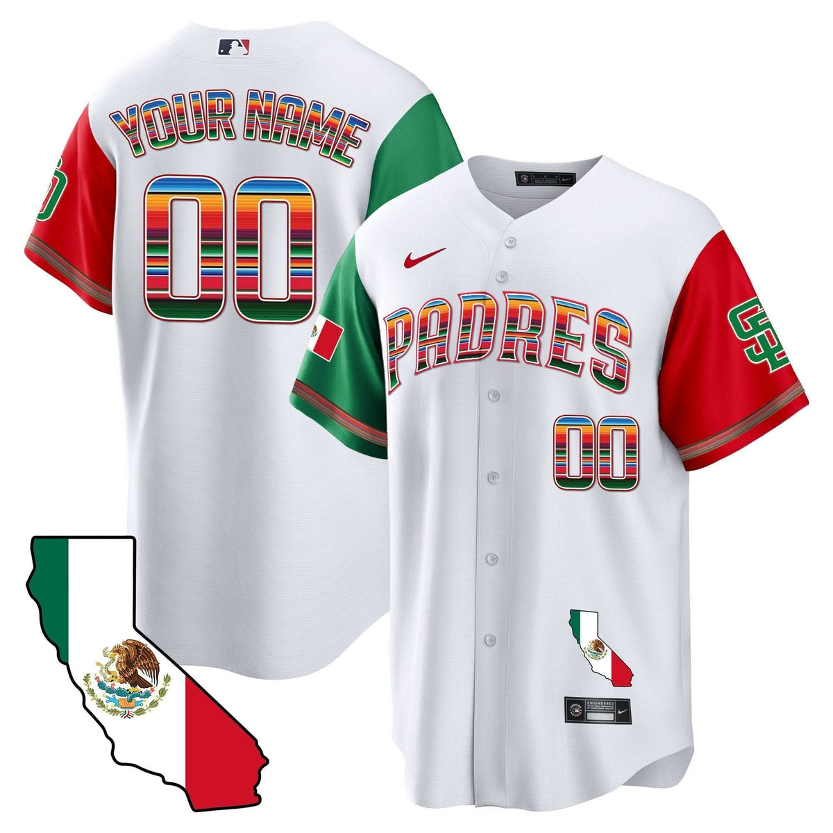 SDP California Map Cool Base Custom Jersey - Stitched