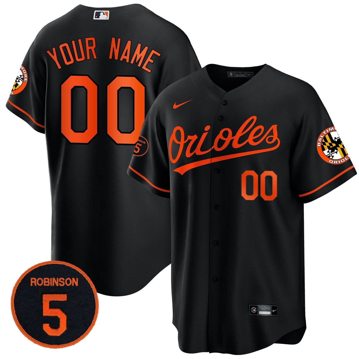 BO Robinson Patch Cool Base Custom Jersey Stitched