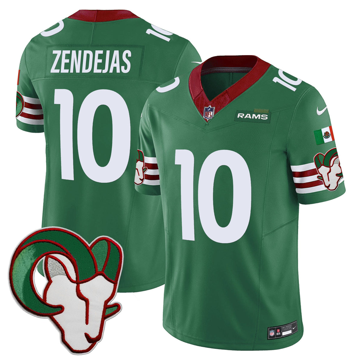 Los Angeles Rams Mexico Vapor Limited Jersey - All Stitched