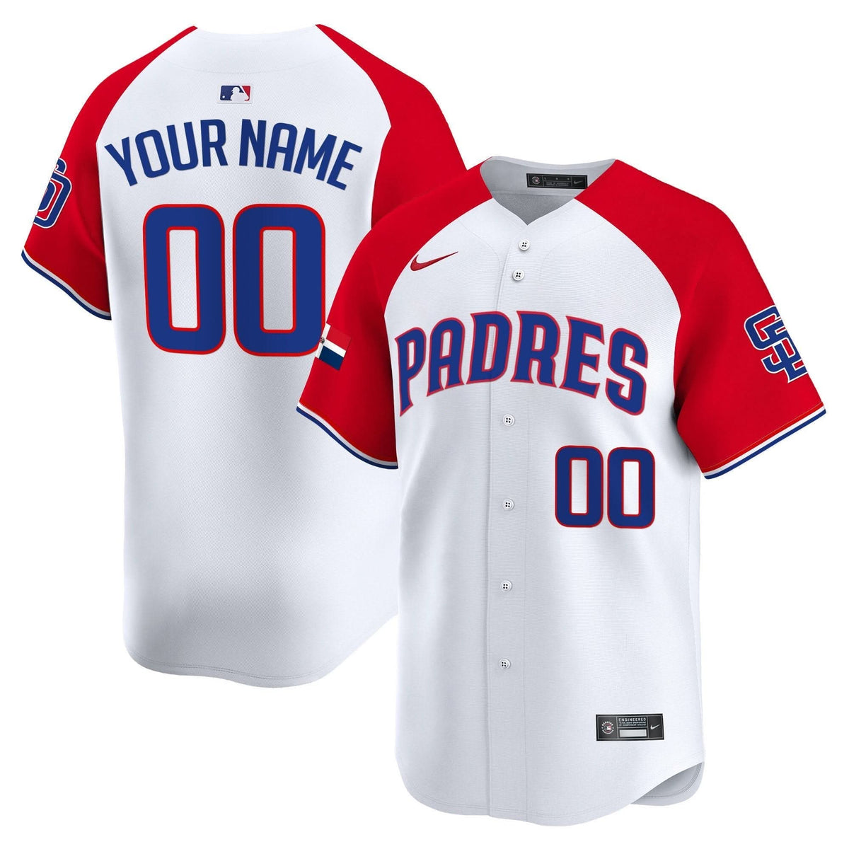 SDP Dominican Republic Vapor Premier Limited Custom Jersey - Stitched