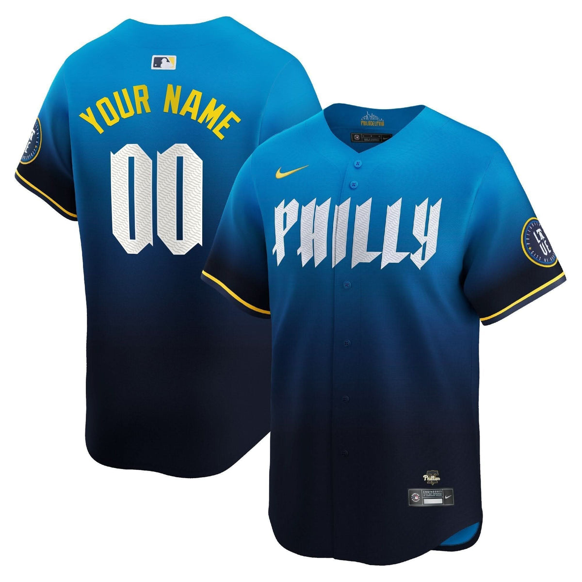 Philadelphia Phillies City Connect Custom Jersey - All Stitched