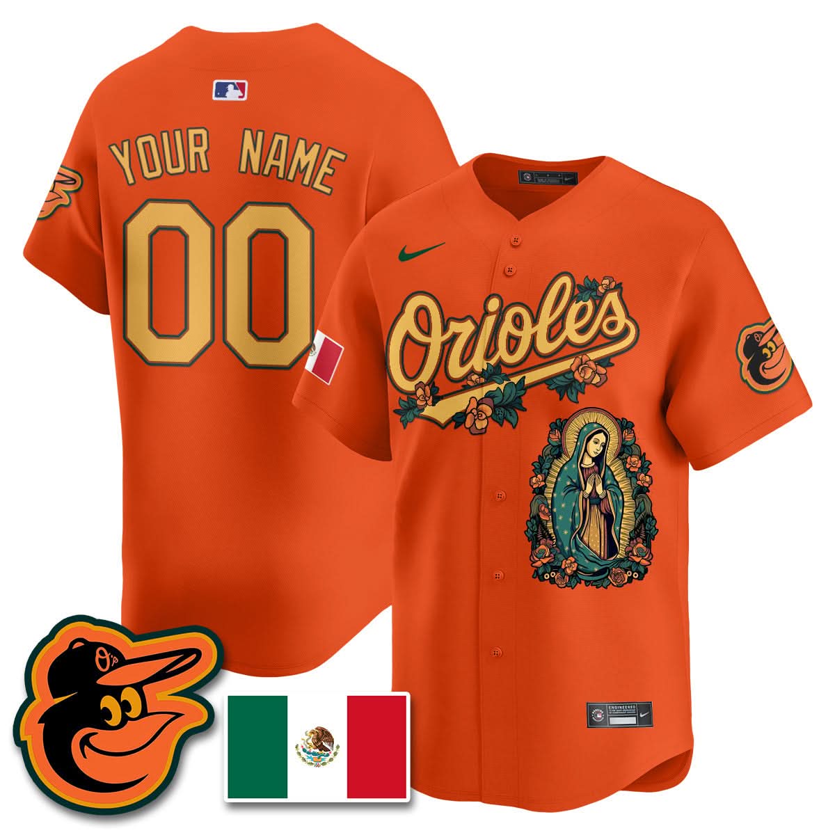 Custom BO Mexico Guadalupe Vapor Premier Limited Jersey - Printed