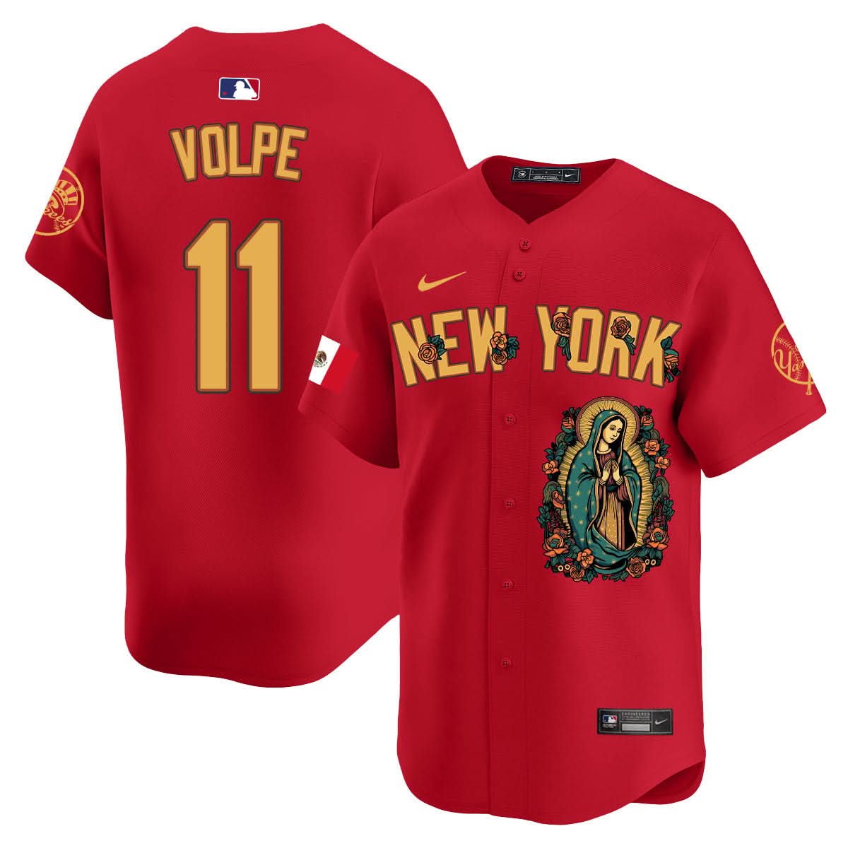 NYY Mexico Guadalupe Vapor Premier Limited Jersey N1 - Printed