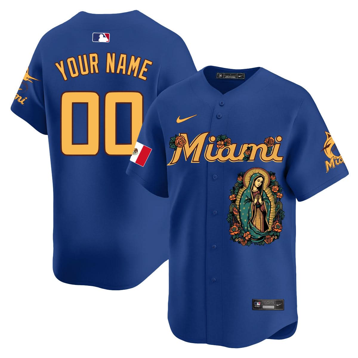 Custom MM Mexico Guadalupe Vapor Premier Limited Jersey - Printed