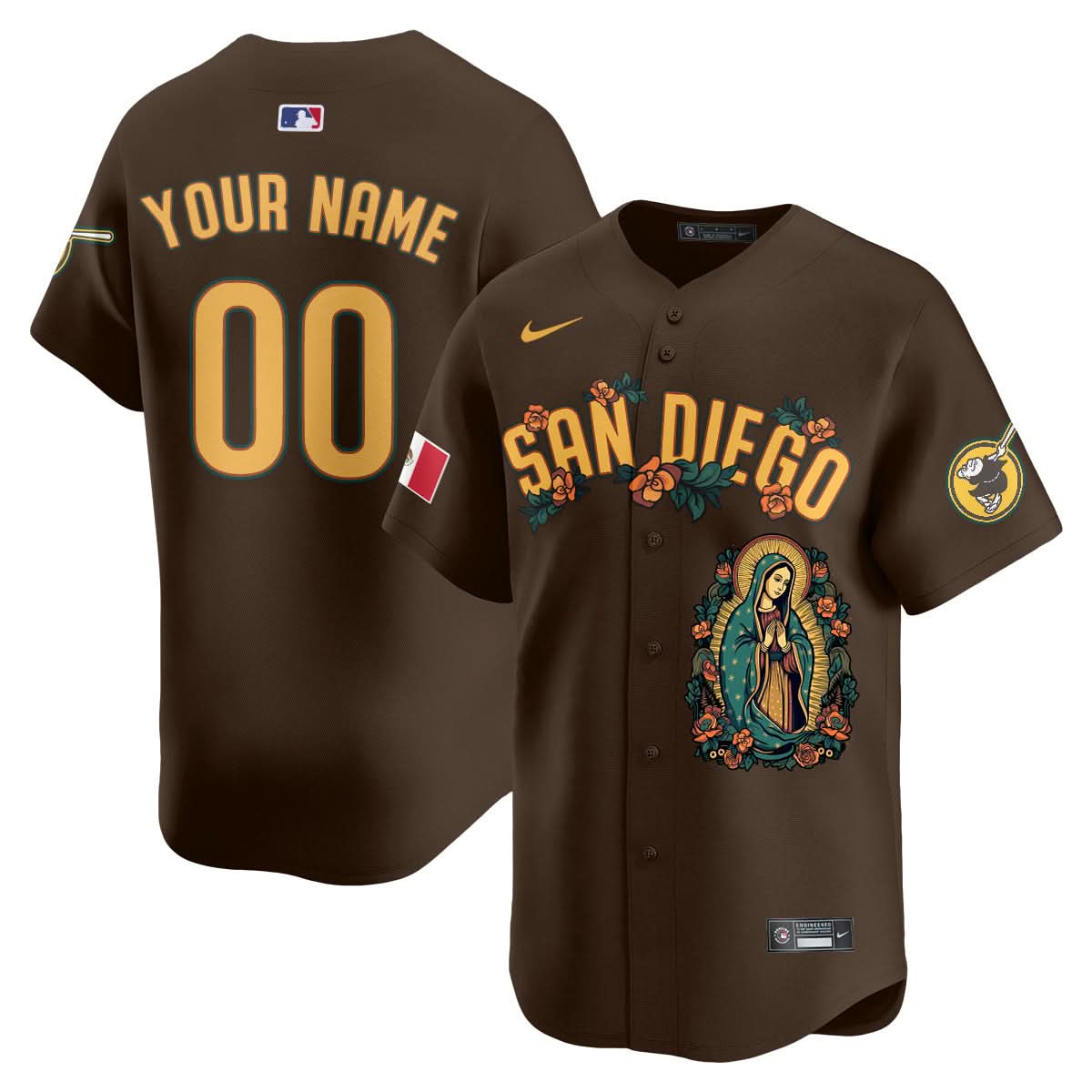 Custom SDP Mexico Guadalupe Vapor Premier Limited Jersey - Printed