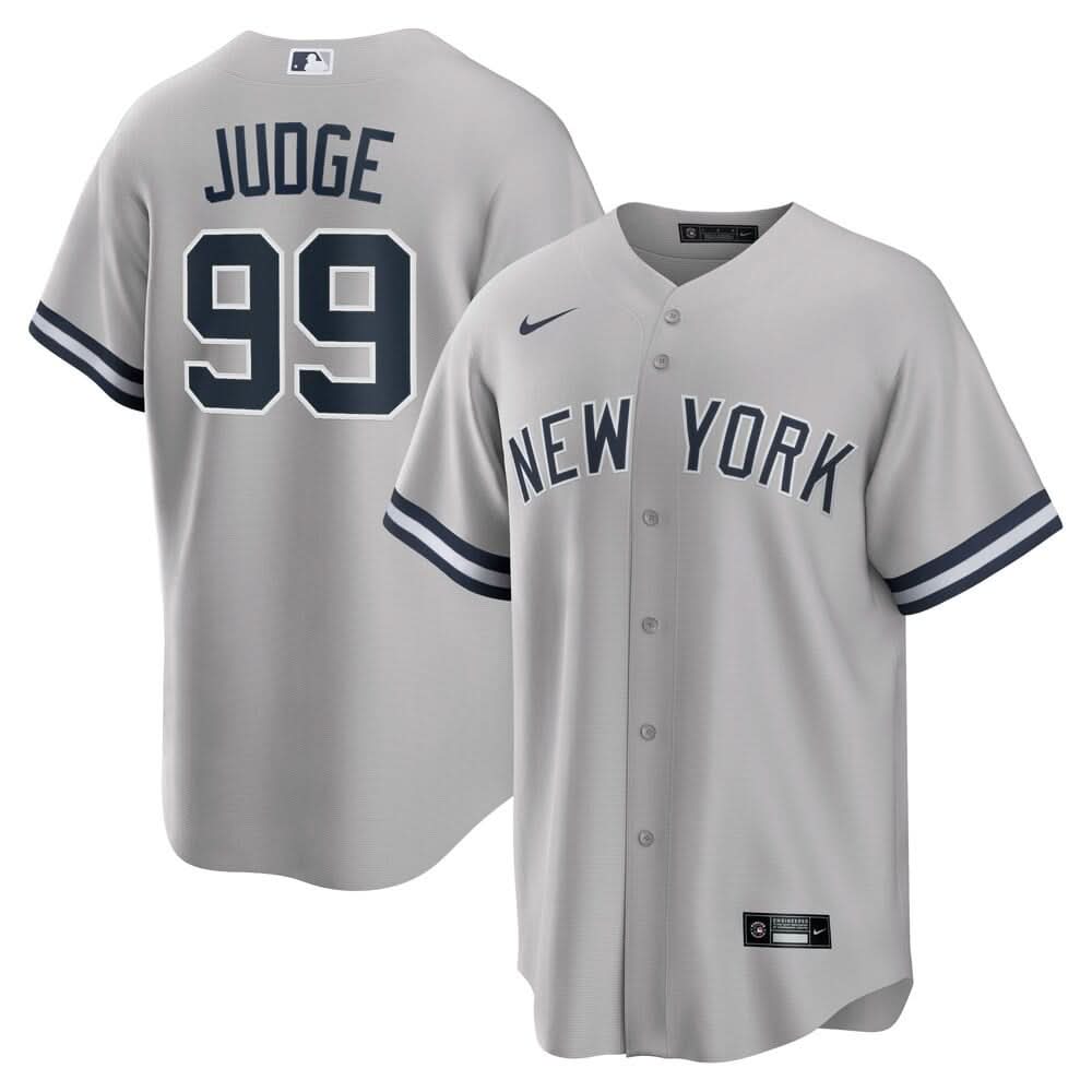 Aaron Judge New York Yankees Gray Jersey - All Stitched