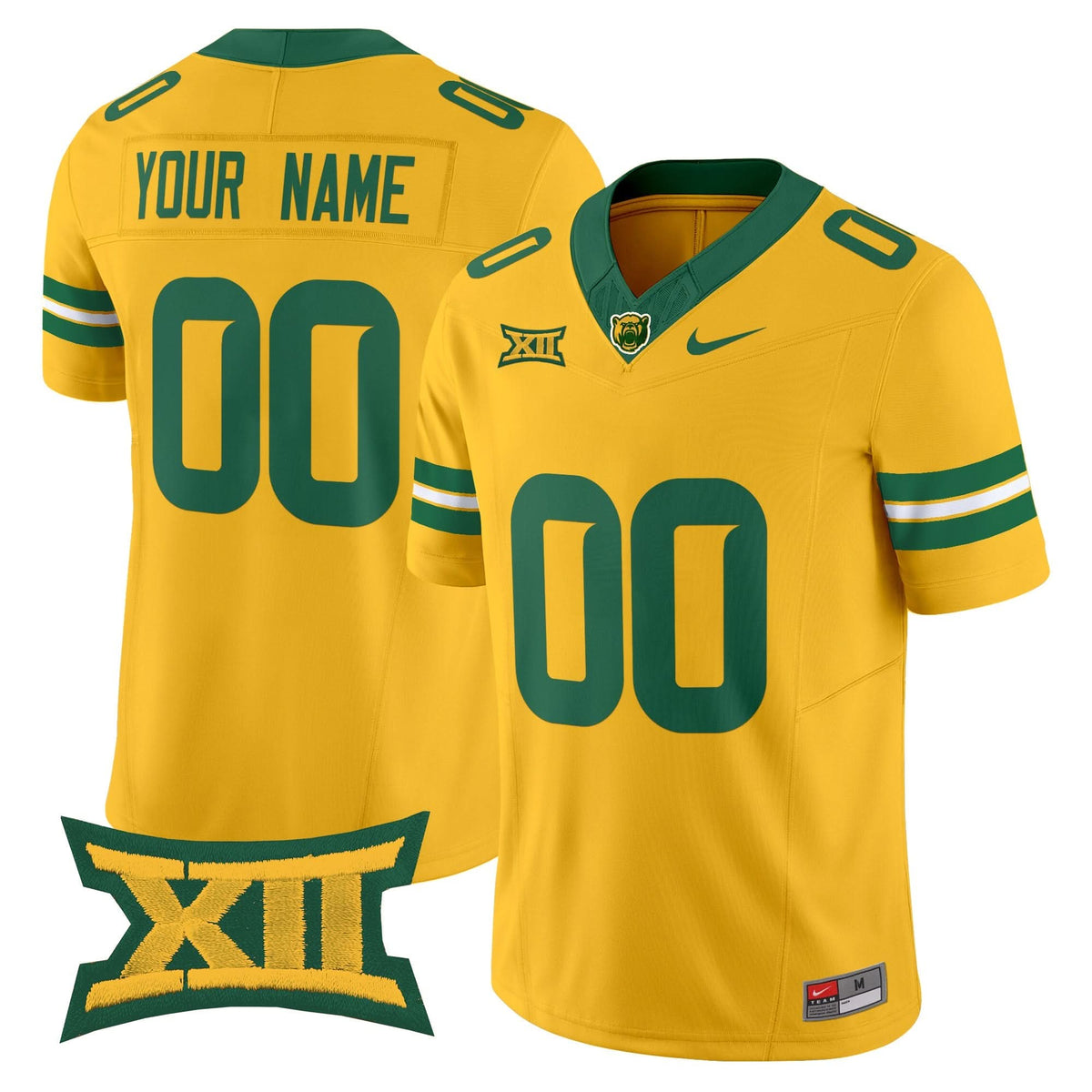 Baylor Bears 2025 Vapor Limited Custom Jersey - All Stitched
