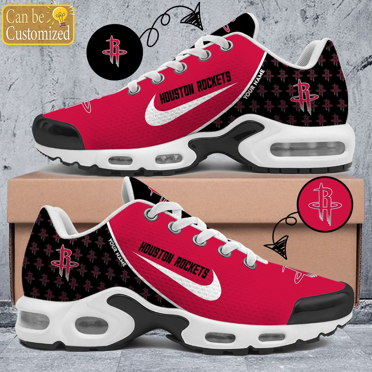 Houston Rockets Premium A951 Shoes Personalized