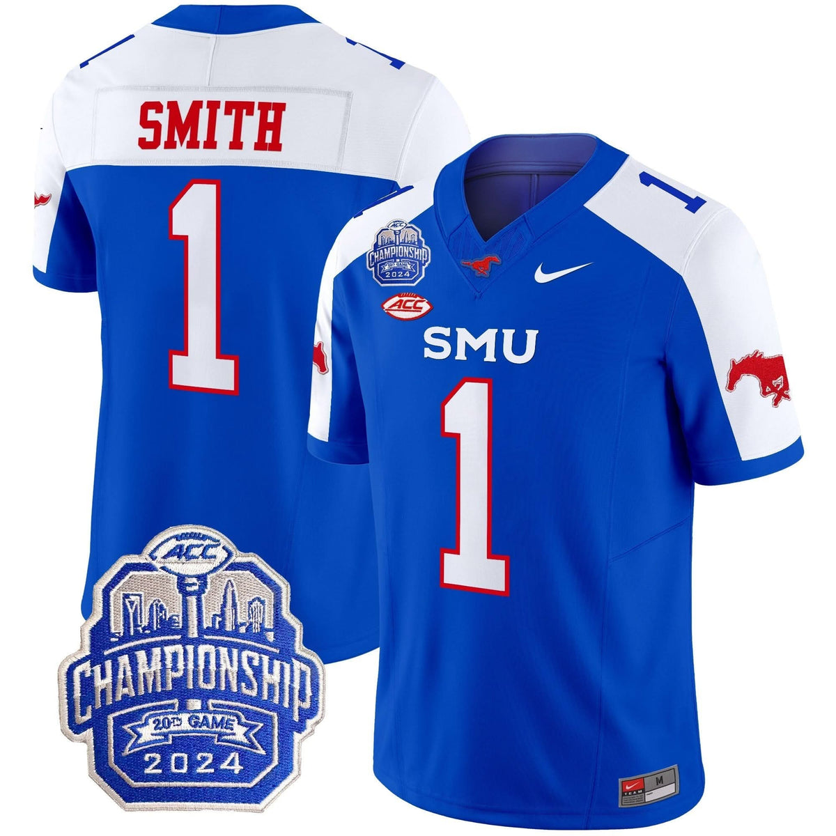 SMU 2024 ACC Championship Patch Vapor Limited Jersey