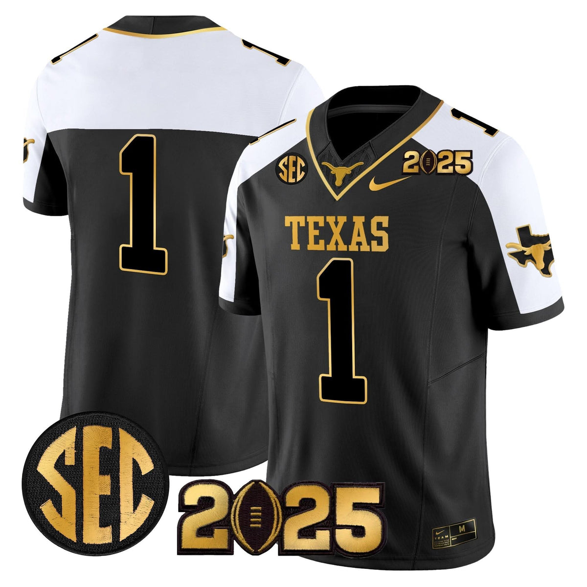TL 2025 CFP Final Gold Patch Vapor Limited Jersey