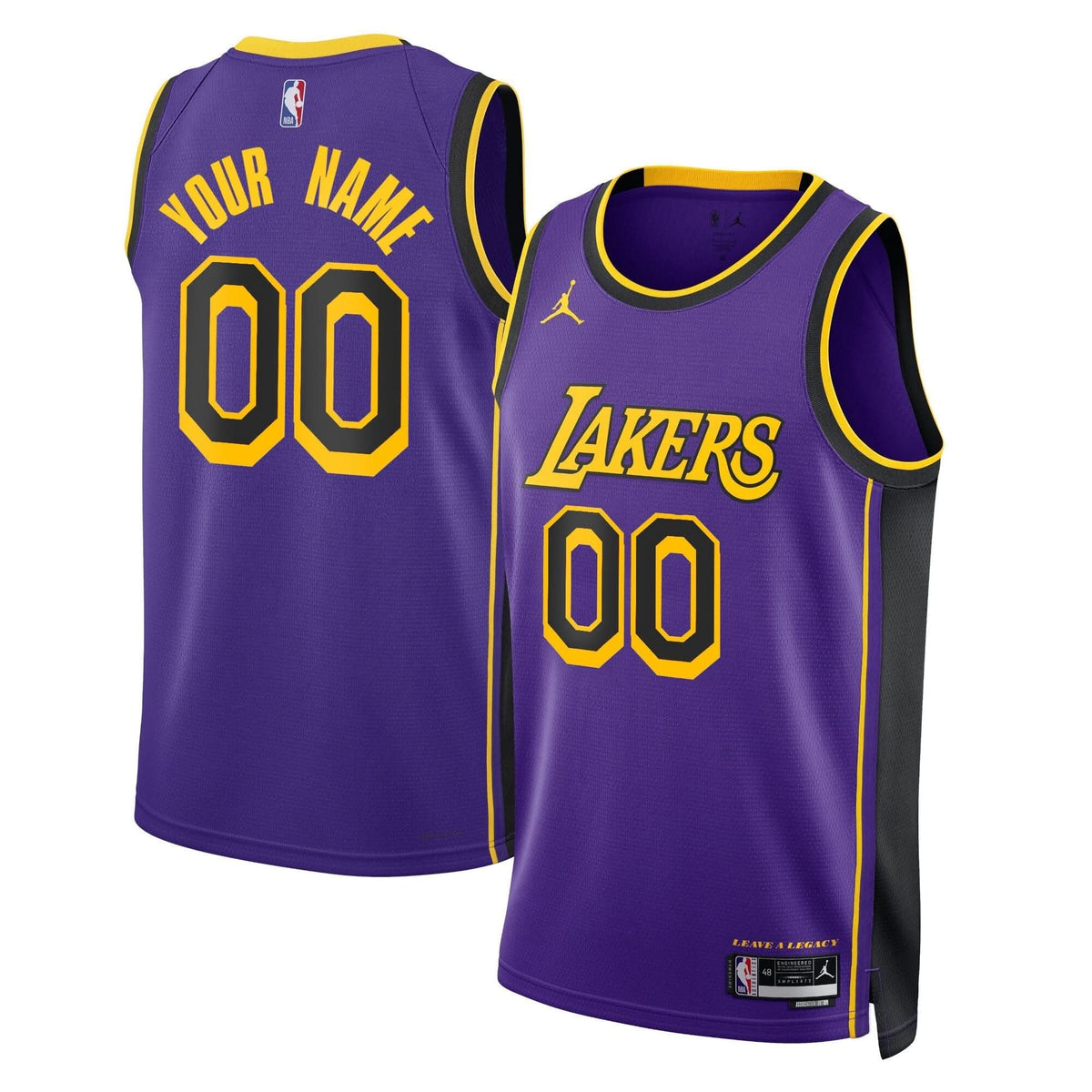 Los Angeles Lakers Swingman Custom Jersey - All Stitched