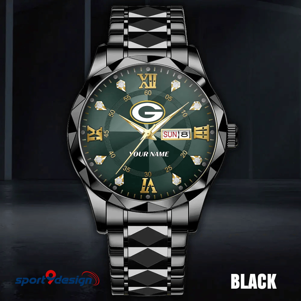 GBP - American Football Luxury Hand Watch All Team Custom Any Name Gift For Fan - Limited Edition