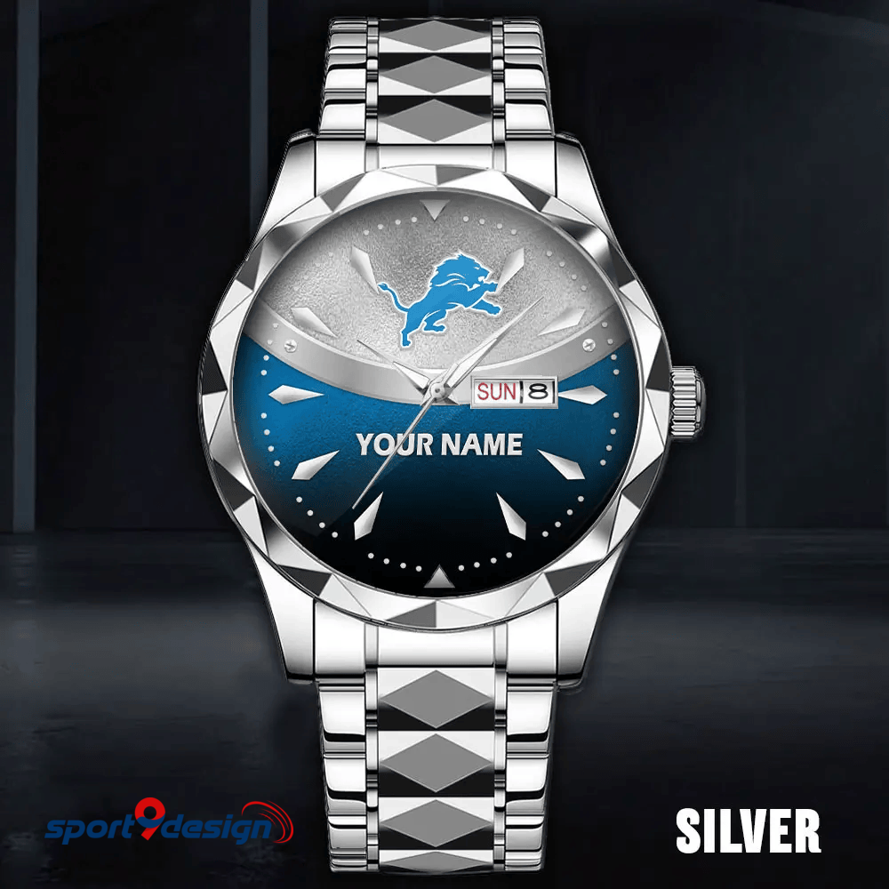 DET - American Football Luxury Hand Watch Custom Any Name Gifts For Fan-Limitted Edition