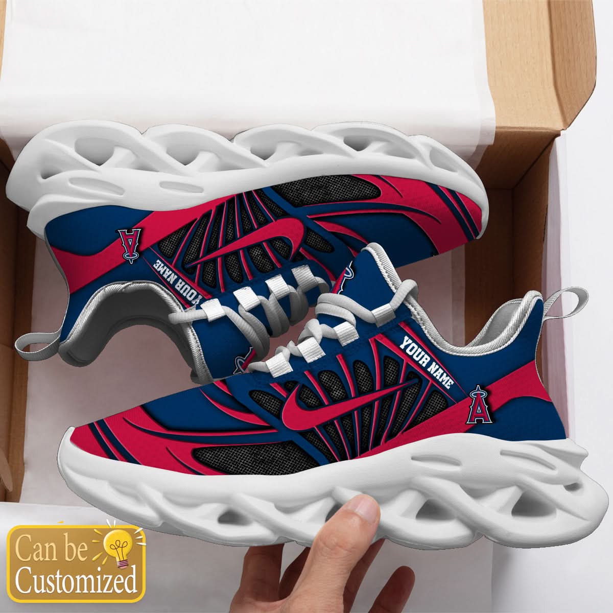 Los Angeles Angels Max Soul Sneakers Personalized