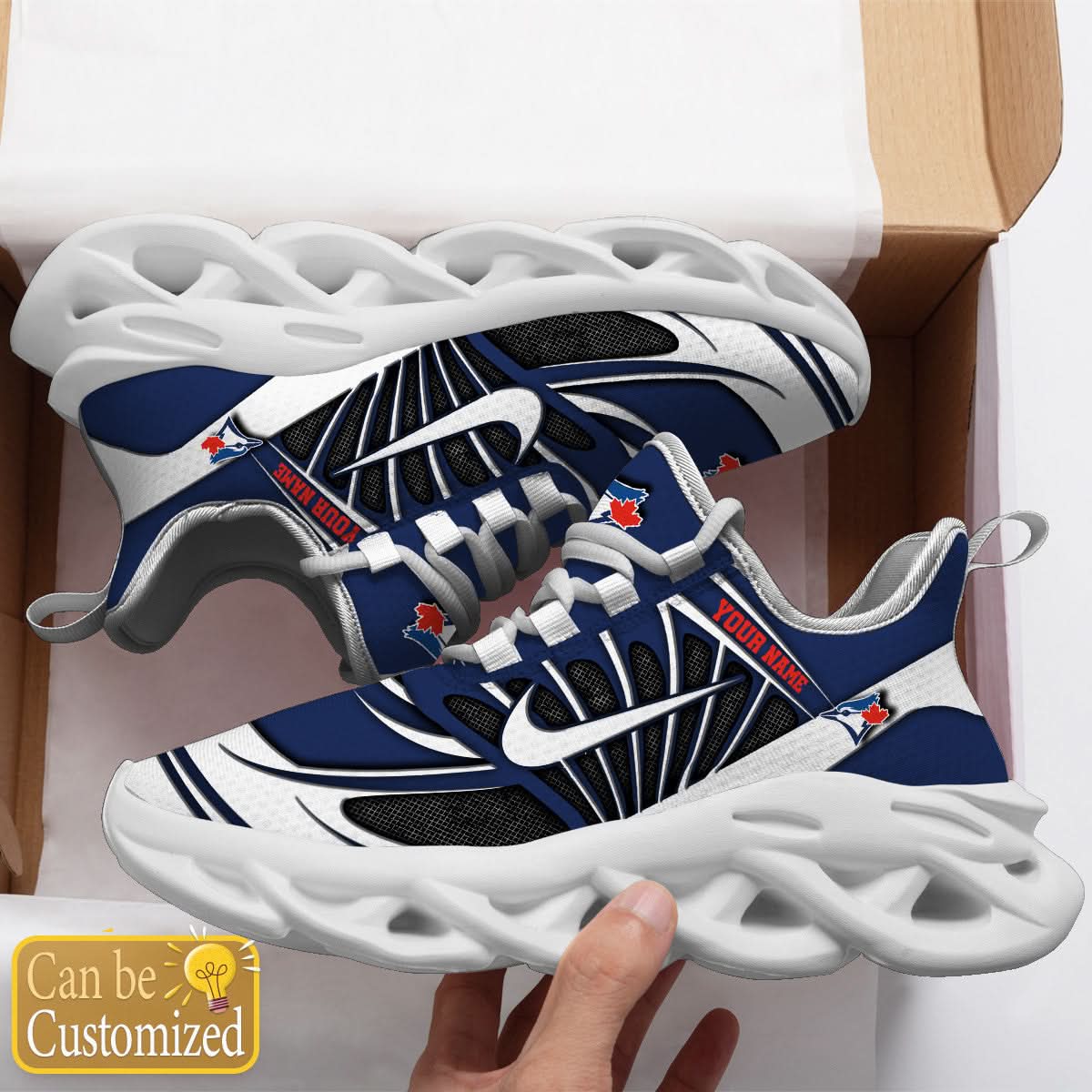 Toronto Blue Jays Max Soul Sneakers Personalized