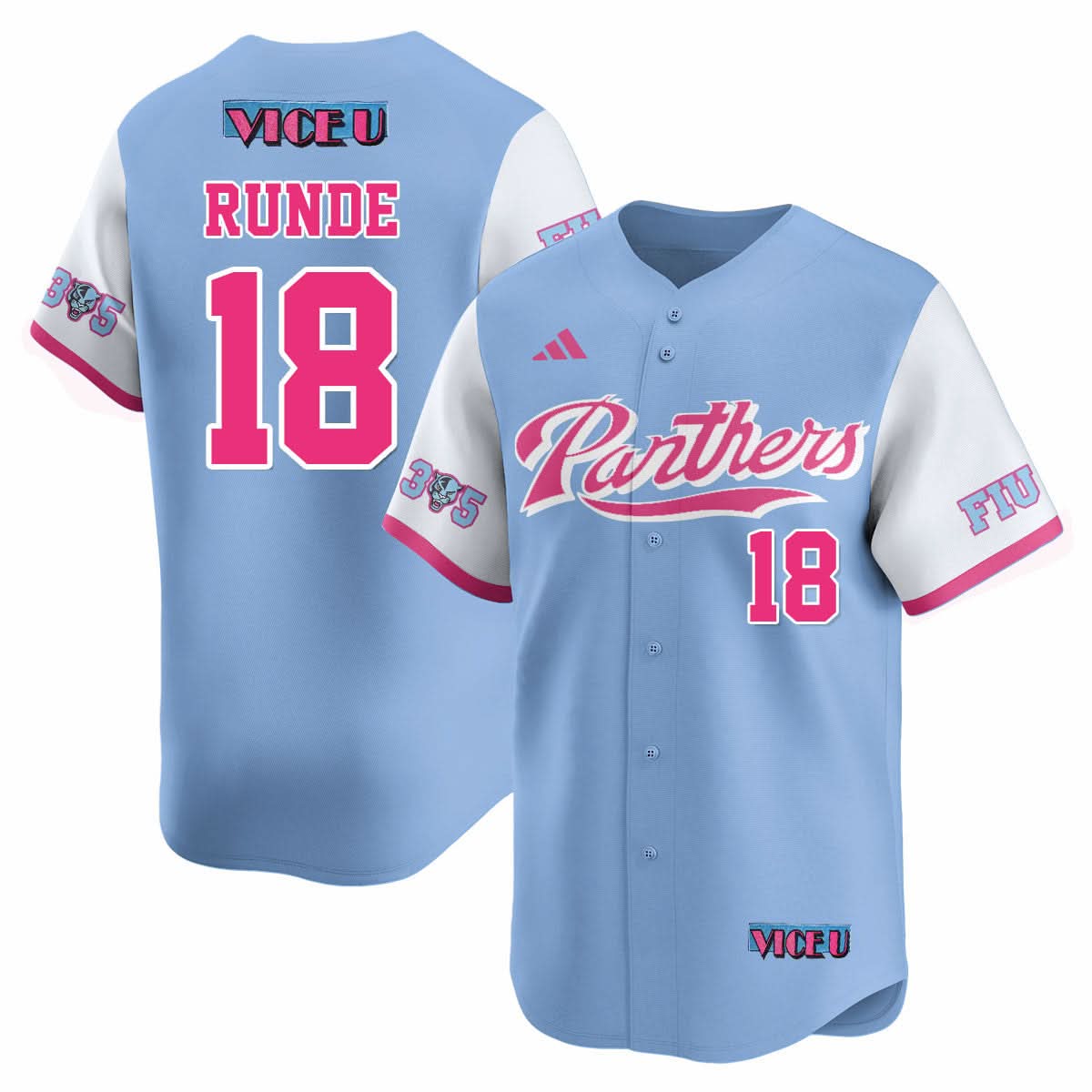 Men's FIU Baseball 2025 'Vice U' Jersey - All Stitched
