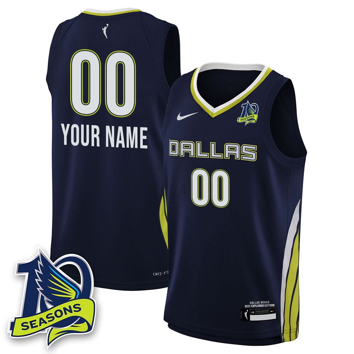 Custom Gender/Name Dallas Wings 2025 Limited Jersey - All Stitched