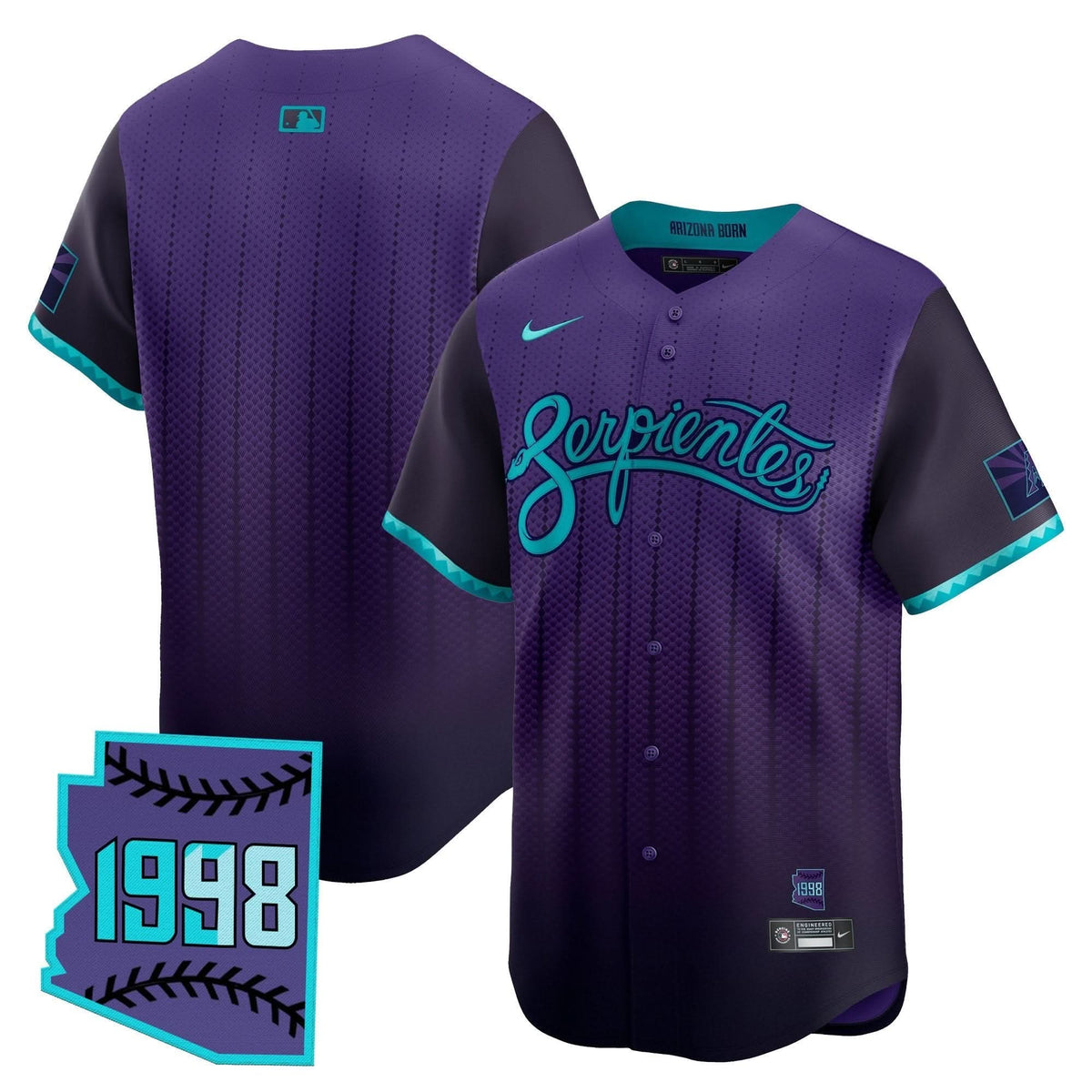 Men's Arizona Diamondbacks 2025 City Connect Vapor Premier Limited Jersey V2 - Stitched