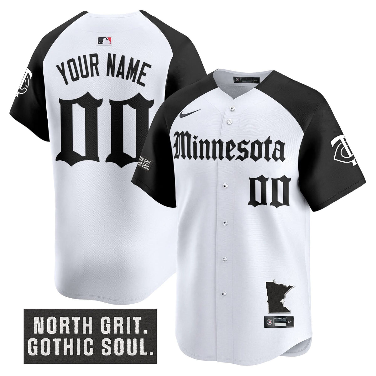 Minnesota Twins 'Gothic North Edition' Vapor Premier Limited Custom Jersey - All Stitched
