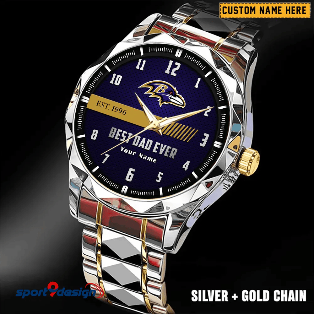 BAL Best Dad Ever Luxury Diamond Watch Father's Day Gift