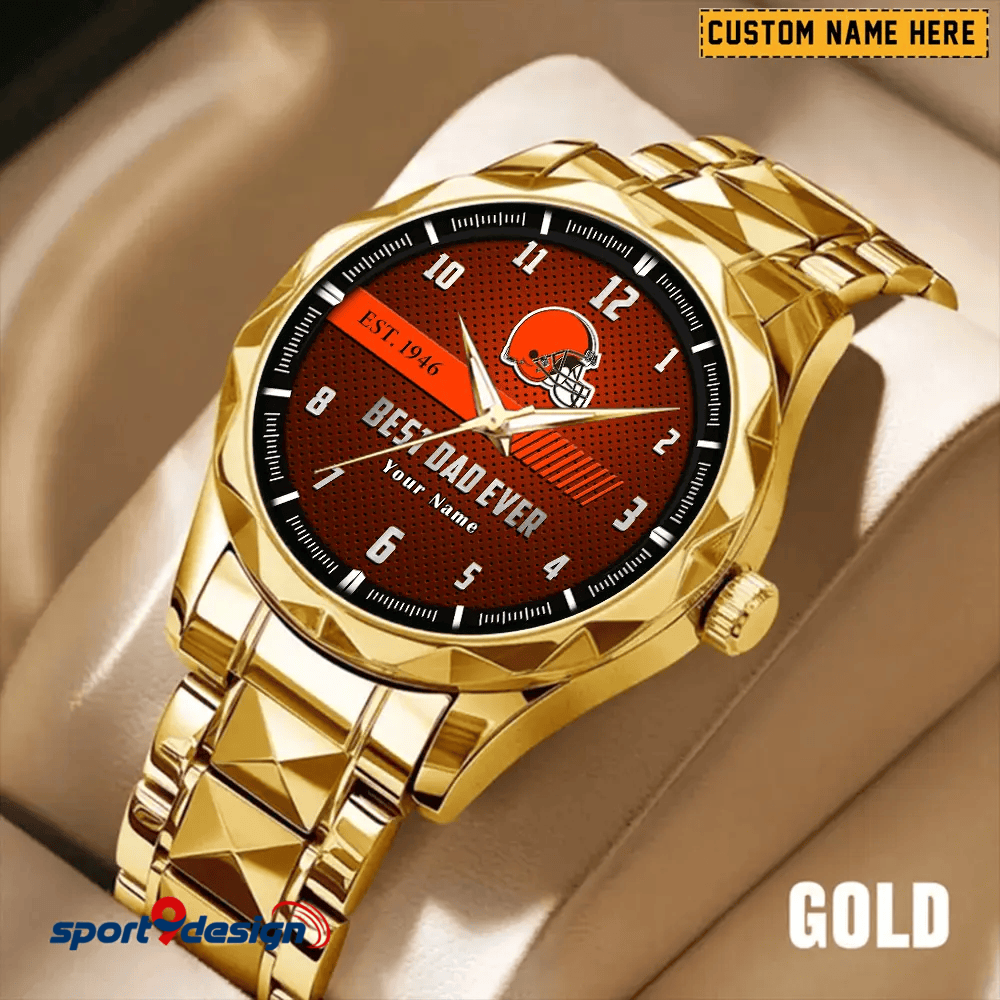 CB Best Dad Ever Luxury Diamond Watch Father's Day Gift