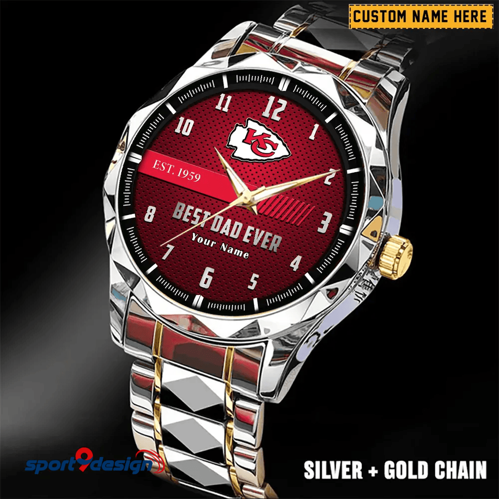 KCC Best Dad Ever Luxury Diamond Watch Father's Day Gift