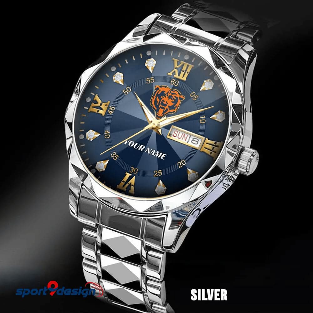 CB - American Football Luxury Hand Watch All Team Custom Any Name Gift For Fan - Limited Edition