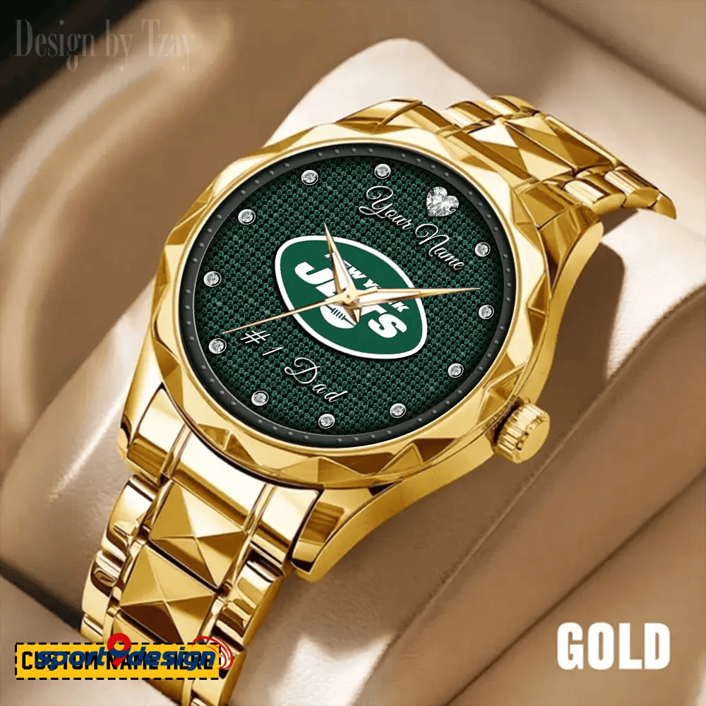 NYJ #1 Dad Luxury Diamond Watch Father's Day Gift