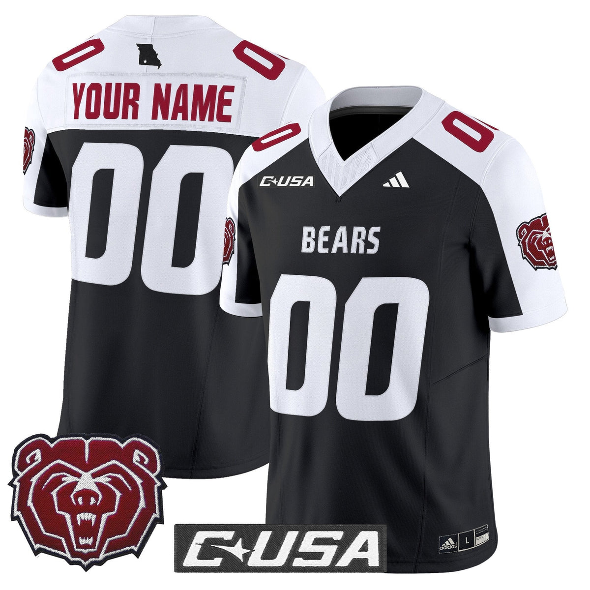 Missouri State Bears 2025 Vapor Limited Custom Jersey - All Stitched