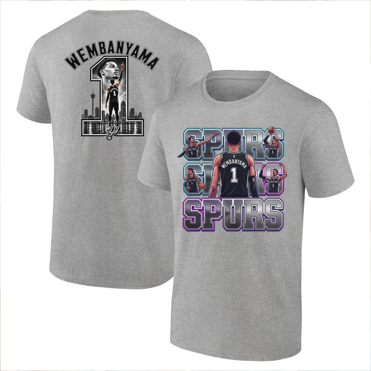 SAS 2026 Basketball Victor Wembanyama Printed T-Shirt V2