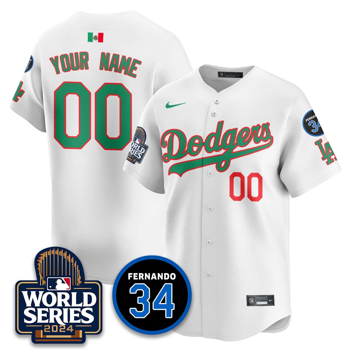 LAD Mexico World Series Custom Jersey - Stitched