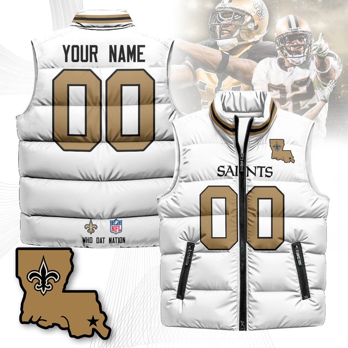 Personalized NOS Unisex Puffer Vest