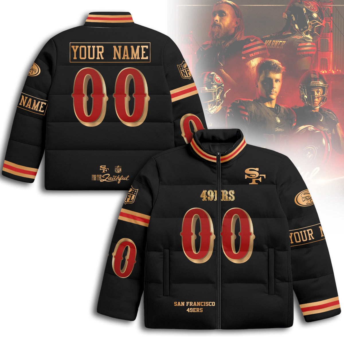 PersonalizedSF Rivalry Series Puffer Jacket