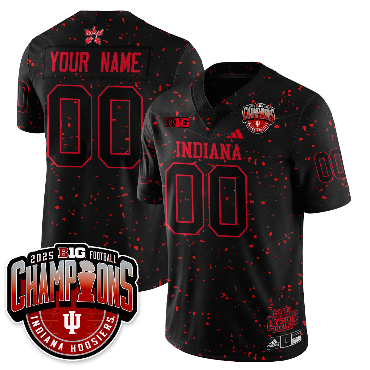IND Stranger Things Vapor Limited Football Custom Jersey - Big 10 Champions