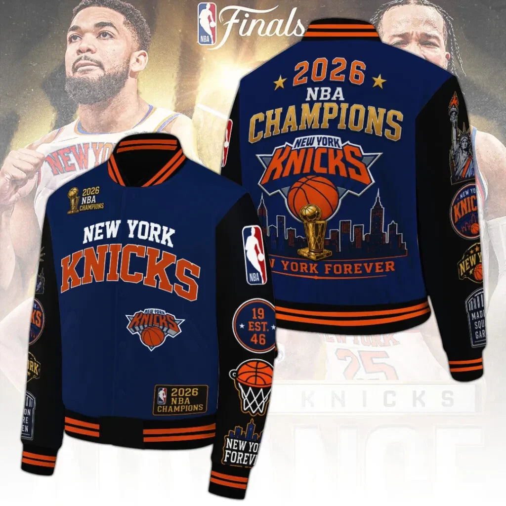 NYK 2026 Basketball Finals Champions Limited Edition Varsity Jacket V3- Printed