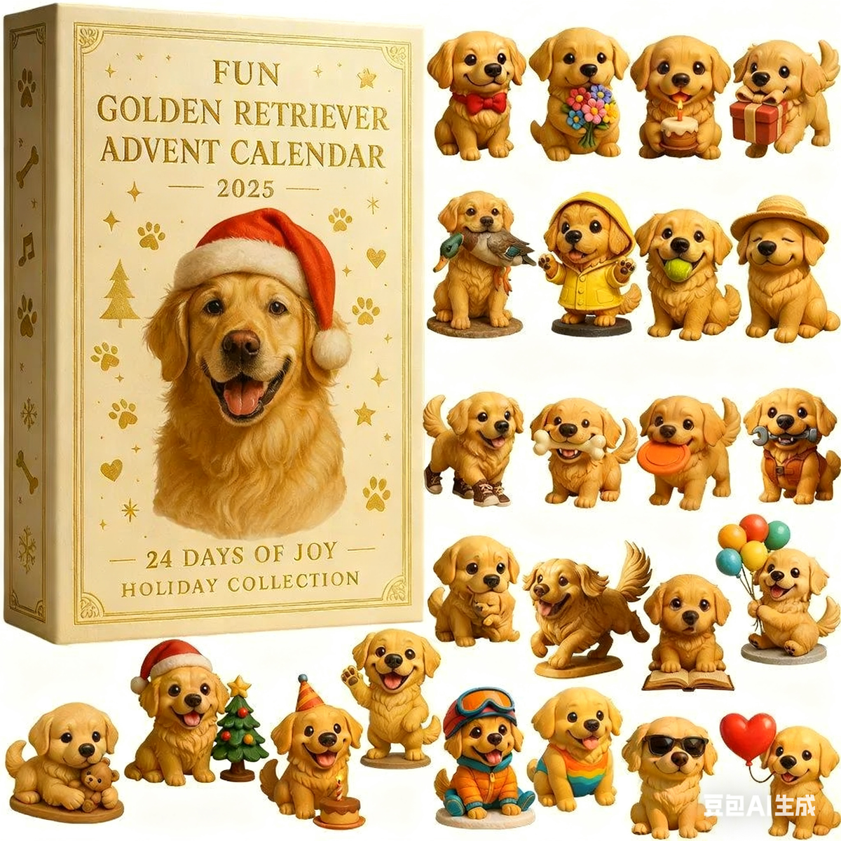 Fun Golden Retriever Advent Calendar 2025