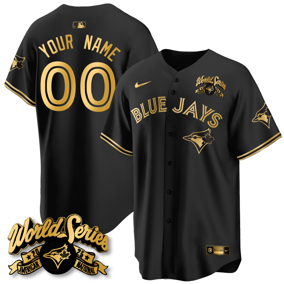 TOR 2025 American League Champions Custom Jersey - Stitched