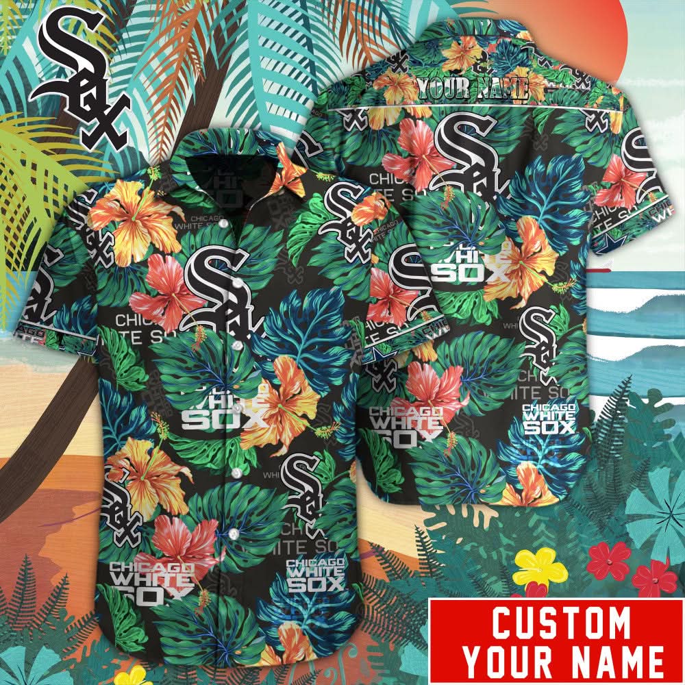 Chicago White Sox Special Hawaiian Design Button Shirt V2304 - The Lucky Shops