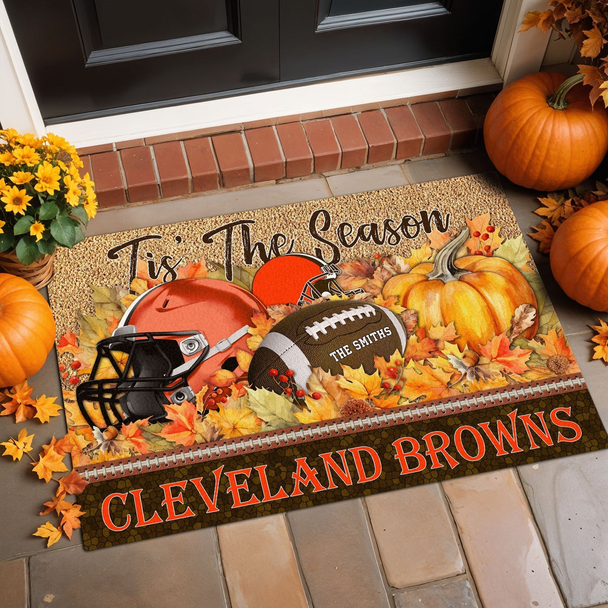 Cleveland Browns Doormat Custom Your Family Name And Choose Your Quotes, Sport Doormat, Sport Gifts For Fan EHIVM-60421N