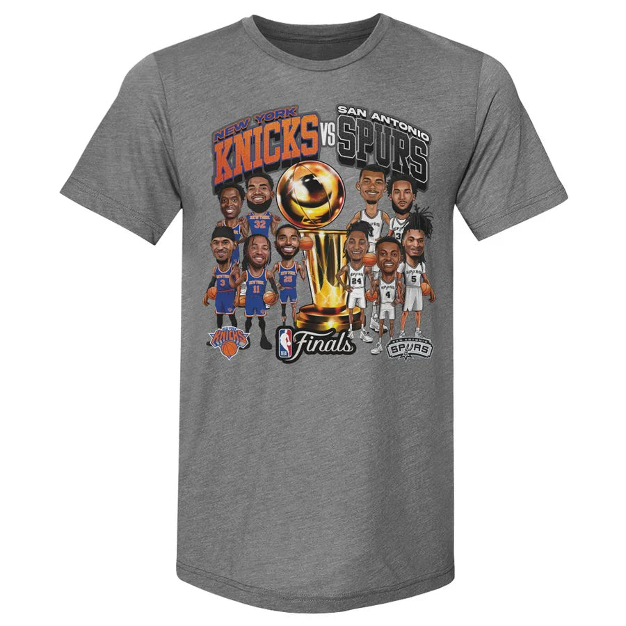 SAS Basketball Finals 2026 Spurs Vs. Knicks Printed T-Shirt