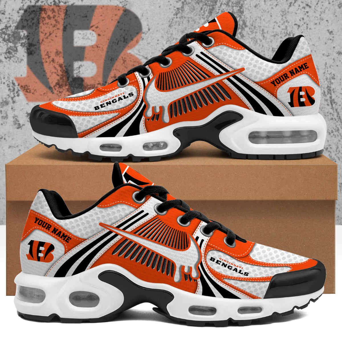 Personalized Cincinnati Bengals Air Max Plus Shoes
