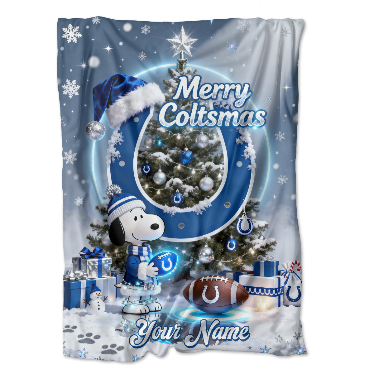 IND x SNP | Premium Christmas Fleece Blanket & Throw Pillow