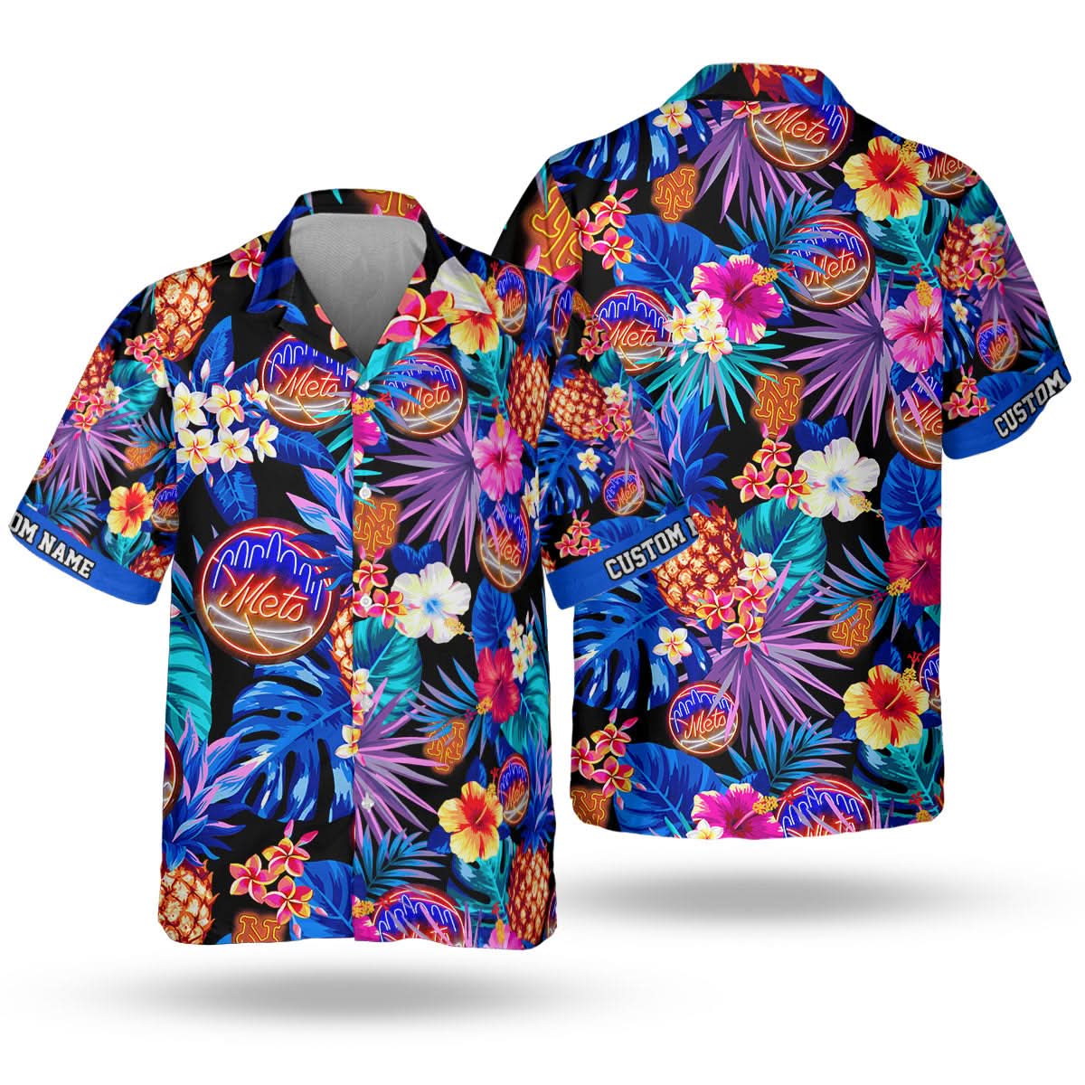Custom Name | NYM Tropical Neon Hawaiian Shirt