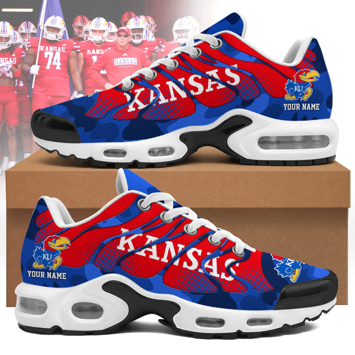 Personalized KU New Air Max Shoes