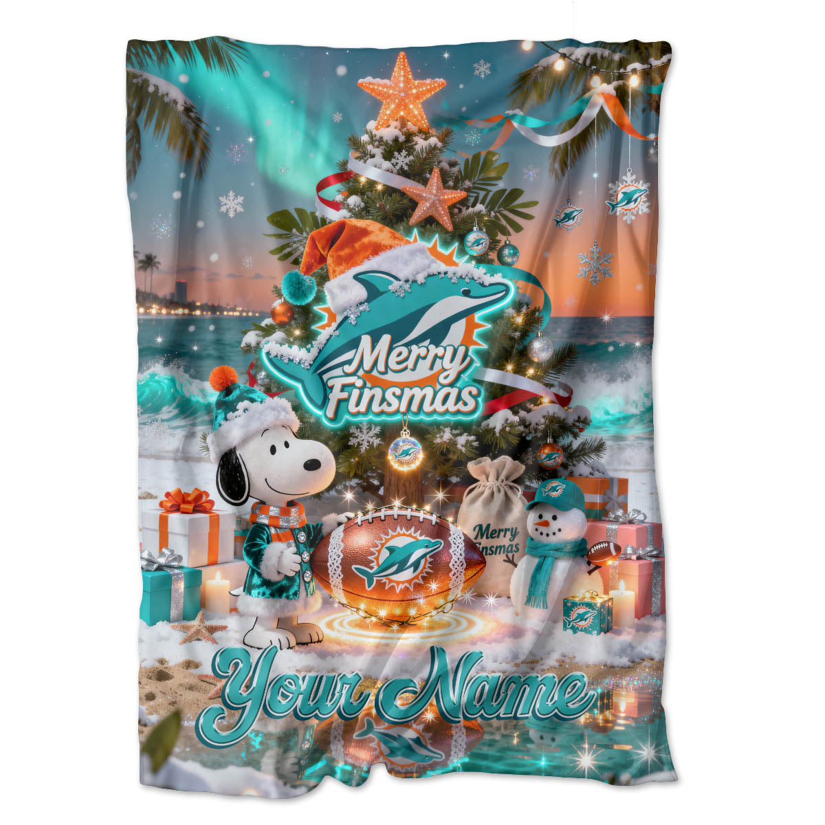 MIA x SNP | Premium Christmas Fleece Blanket & Throw Pillow